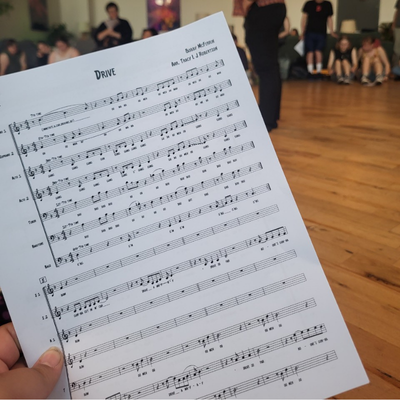 Sheet music - preparing for One Day Choir with Gaia 